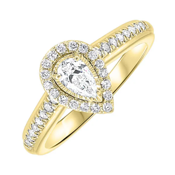 14KT Yellow Gold & Diamonds Stunning Fashion Ring - 5/8 CTW