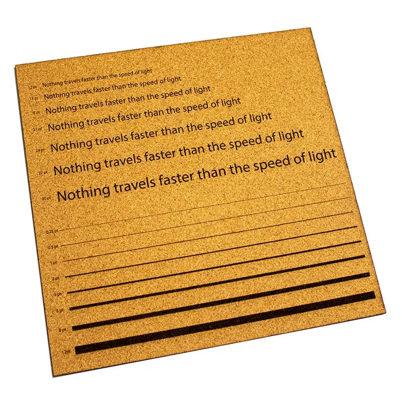 1mm Laser Cork with Adhesive Backing, 600mm x 400mm sheet