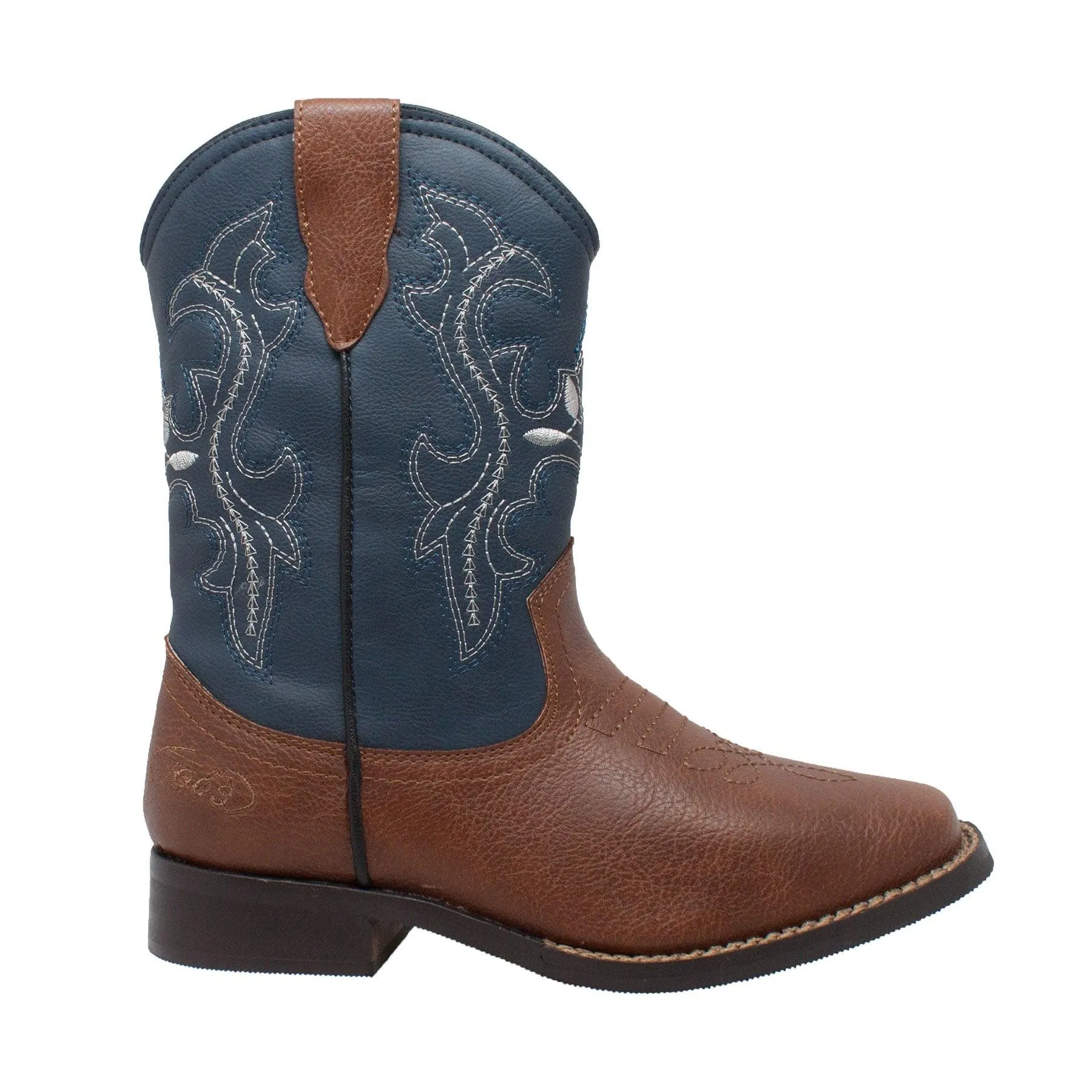 AdTec Children's 8" Western Pull On Blue