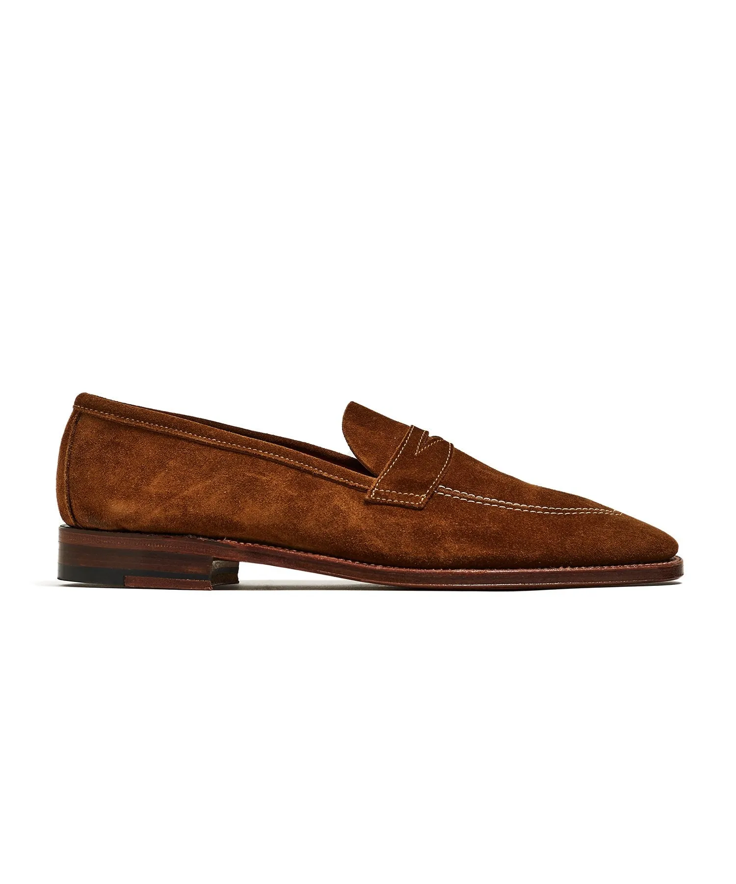 Alden   Todd Snyder Snuff Suede Penny Loafer