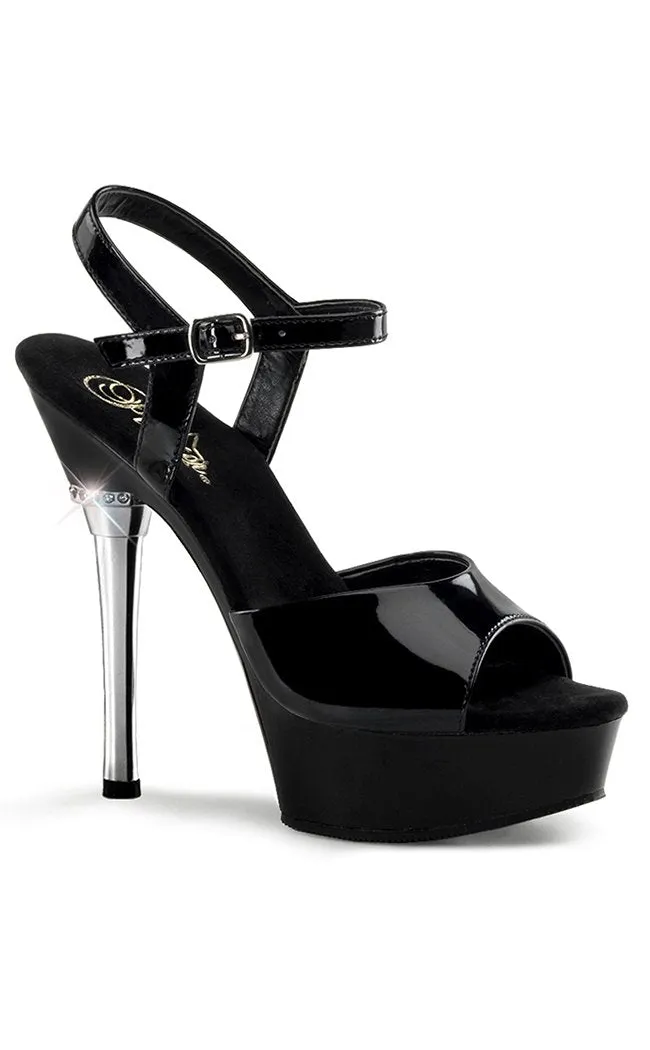 ALLURE-609 Black Patent Heels