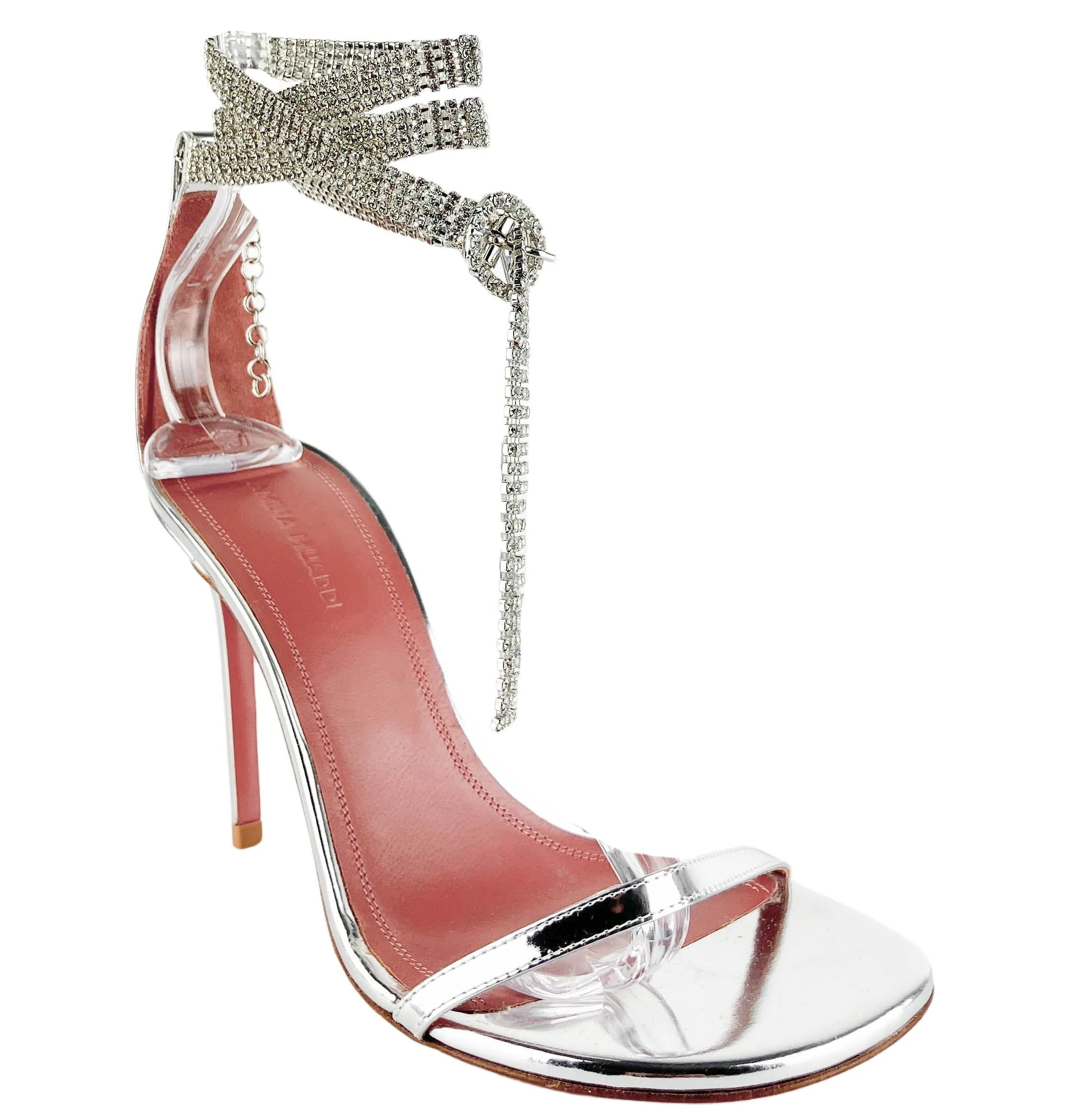 Amina Muaddi Giorgia Crystal Sandals