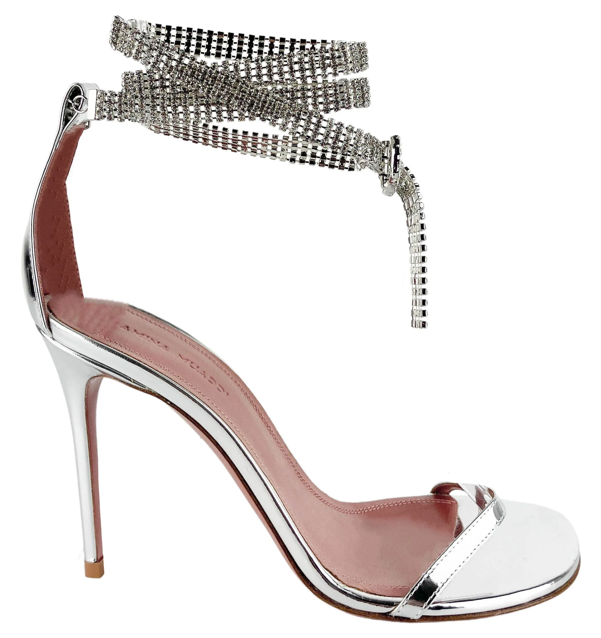 Amina Muaddi Giorgia Crystal Sandals