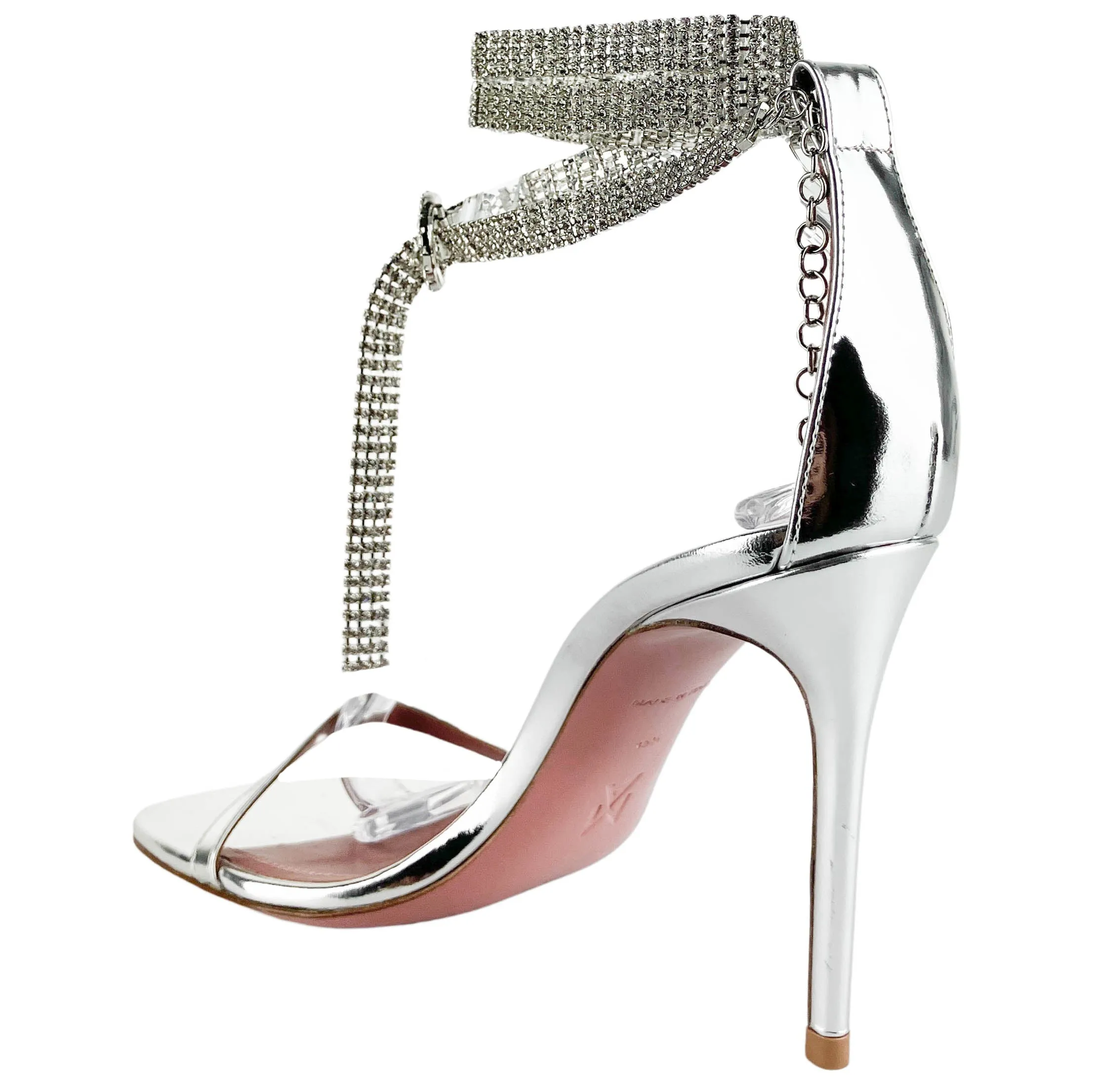 Amina Muaddi Giorgia Crystal Sandals