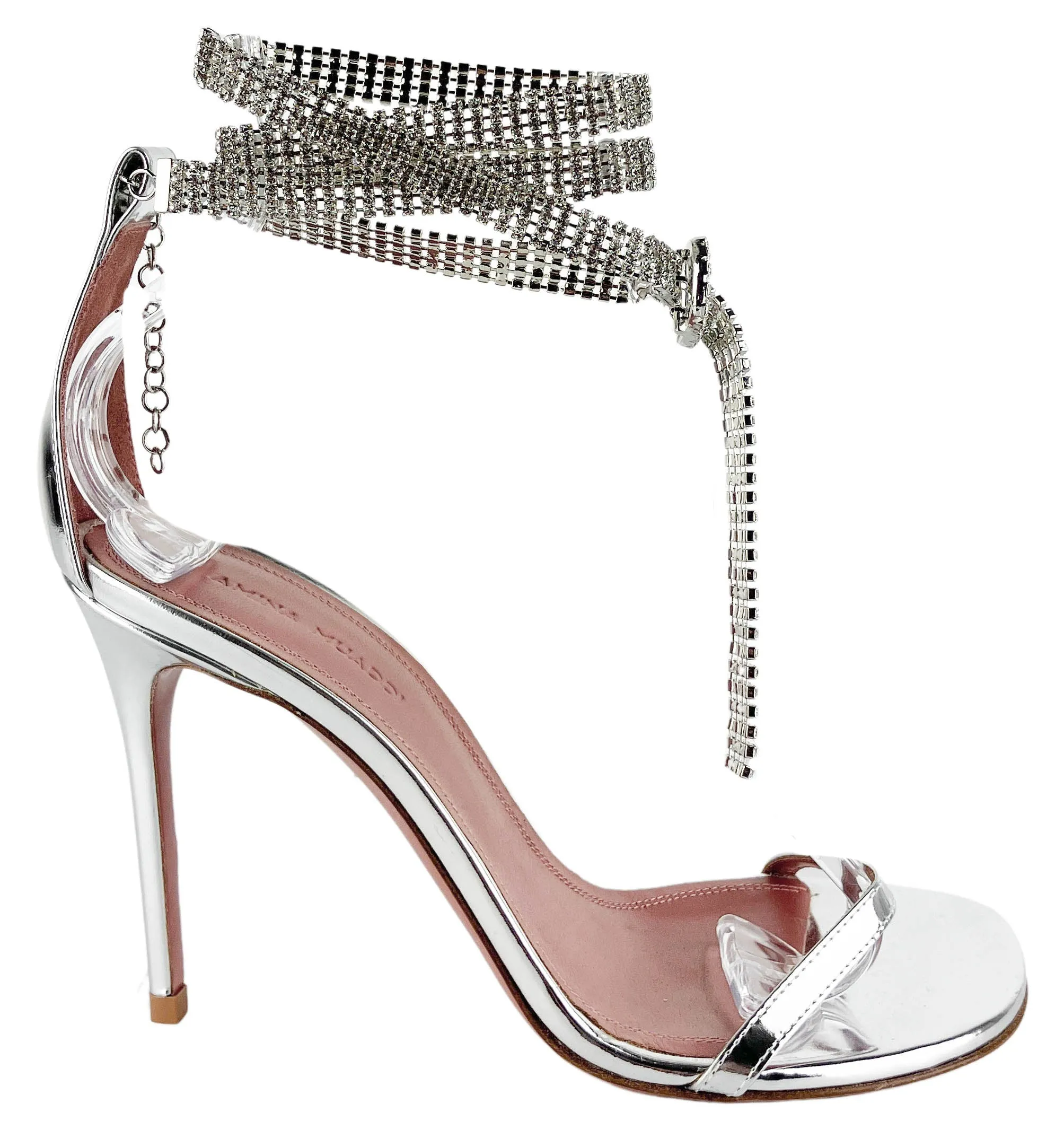 Amina Muaddi Giorgia Crystal Sandals