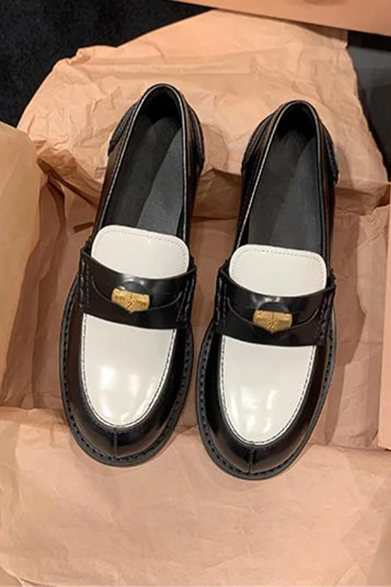 Amozae-Buckle Platform Loafers