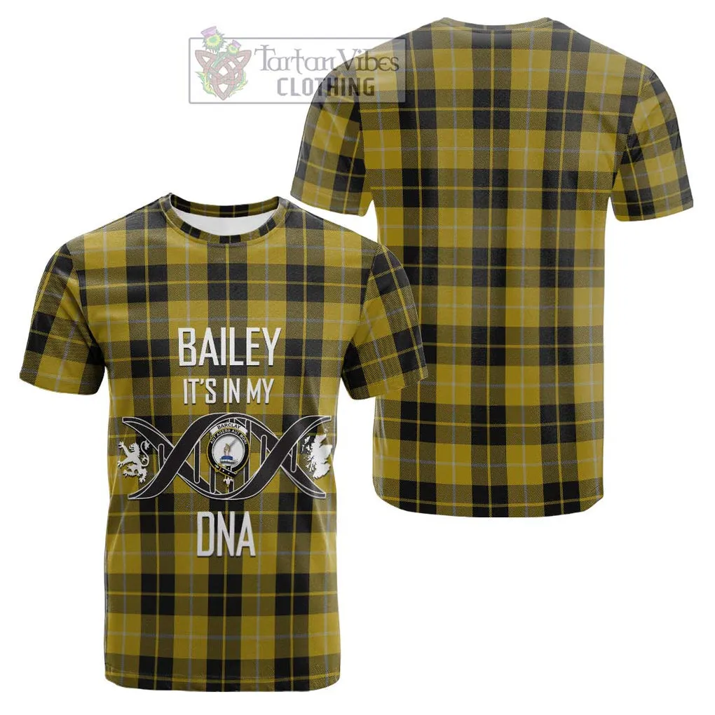 Barclay Dress Tartan Cotton T-shirt with Family Crest DNA In Me Style