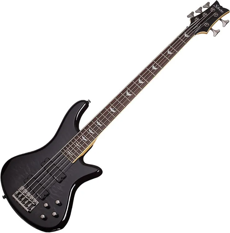 Bass guitar Schecter Stiletto Extreme-5 Electric Bass See-Thru Black