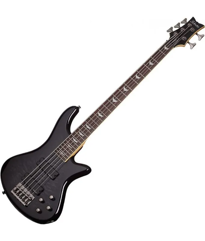 Bass guitar Schecter Stiletto Extreme-5 Electric Bass See-Thru Black