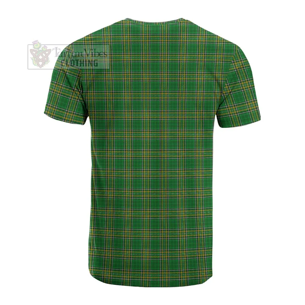 Beamish Irish Clan Tartan Cotton T-shirt with Coat of Arms