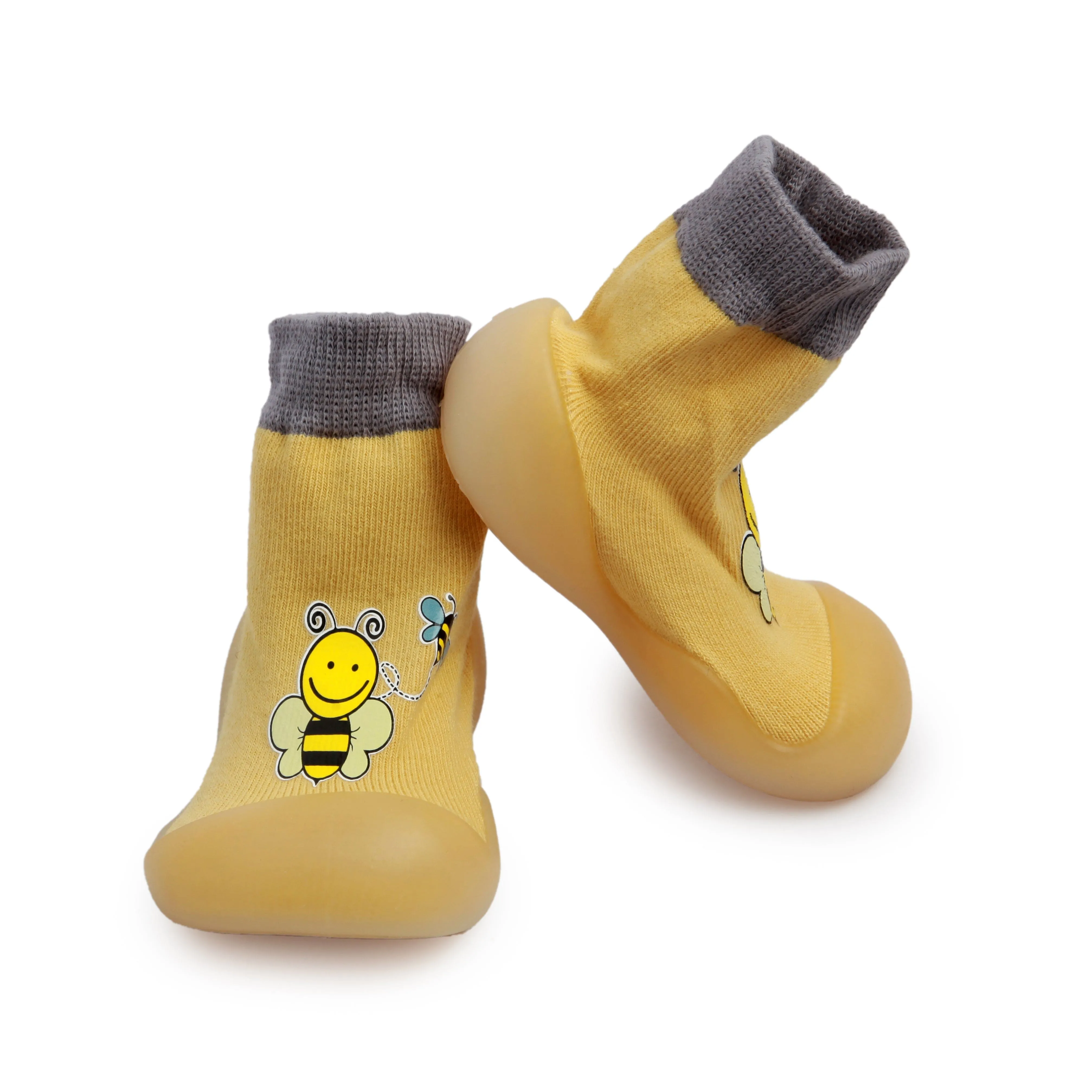 Bee Sweet Star Yellow Slip-On Shoes