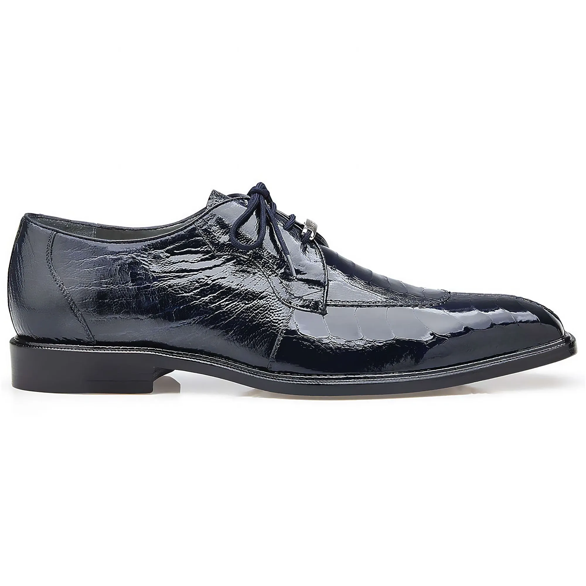 Belvedere Siena in Navy Blue Genuine Ostrich Leg Oxfords