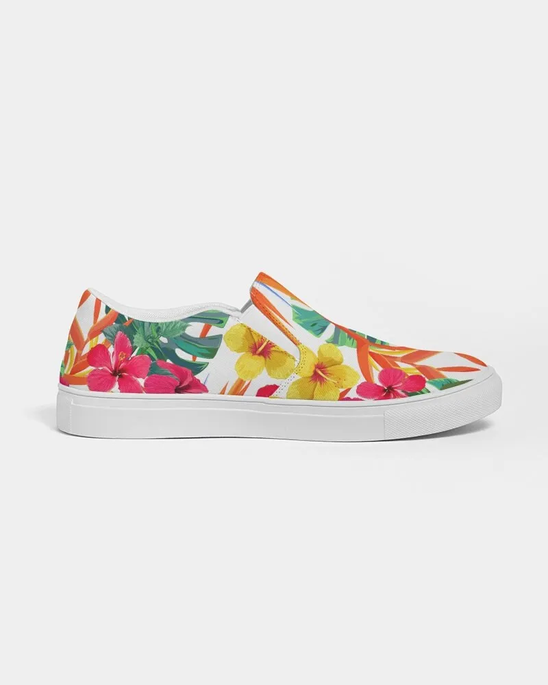 BIRD OF PARADISE FLORAL CANVAS SHOES