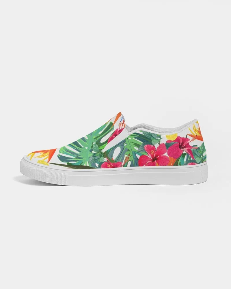 BIRD OF PARADISE FLORAL CANVAS SHOES