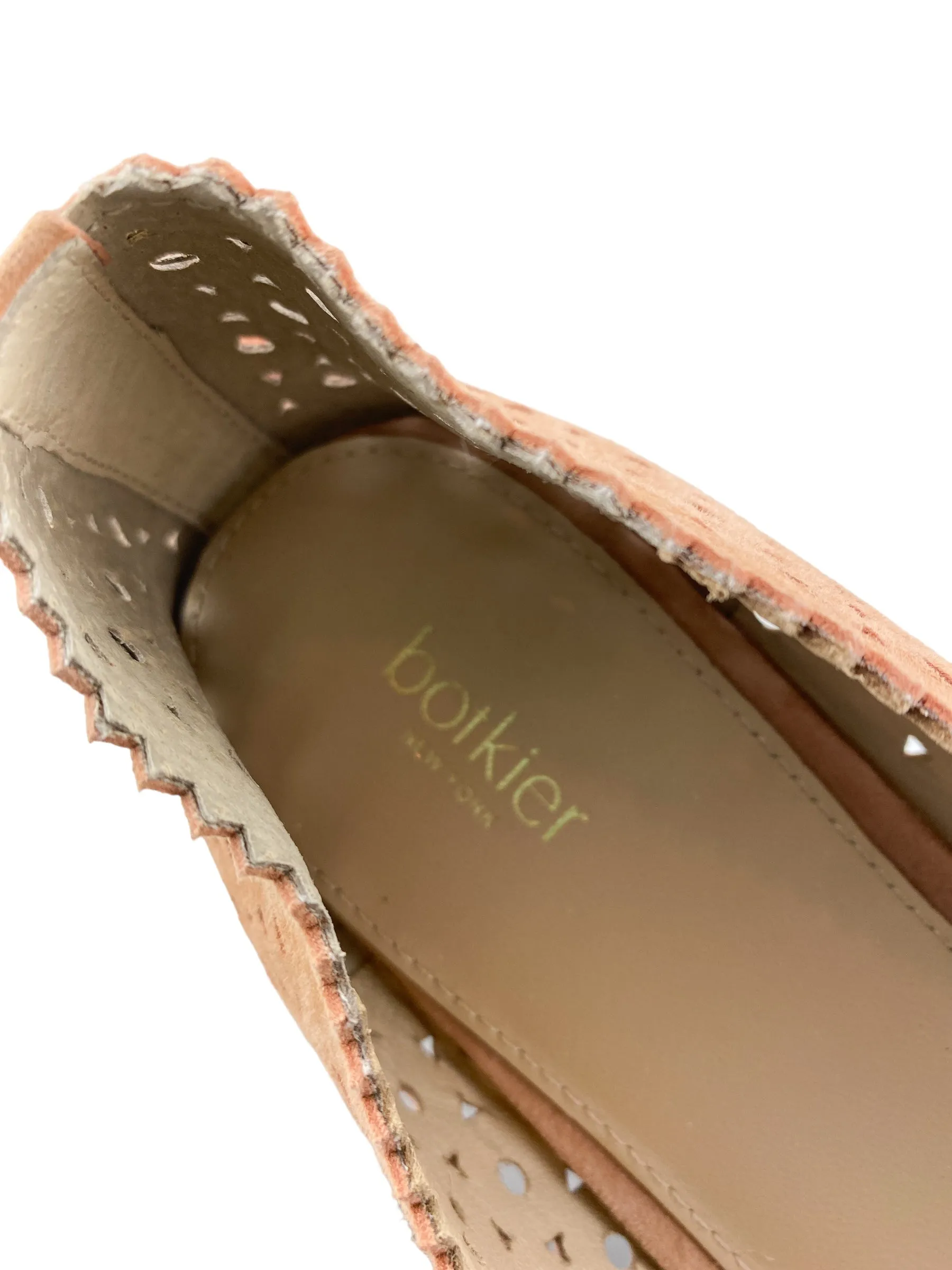 Botkier Women's Mandy Perforated Ballet Flats Blush Size 8.5