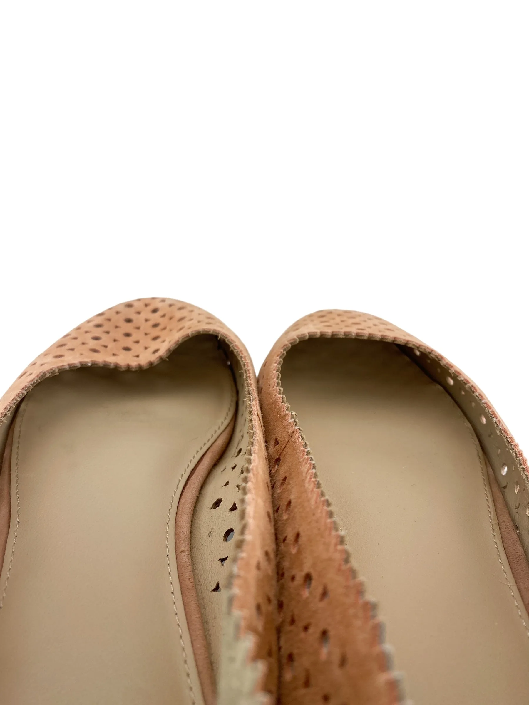 Botkier Women's Mandy Perforated Ballet Flats Blush Size 8.5