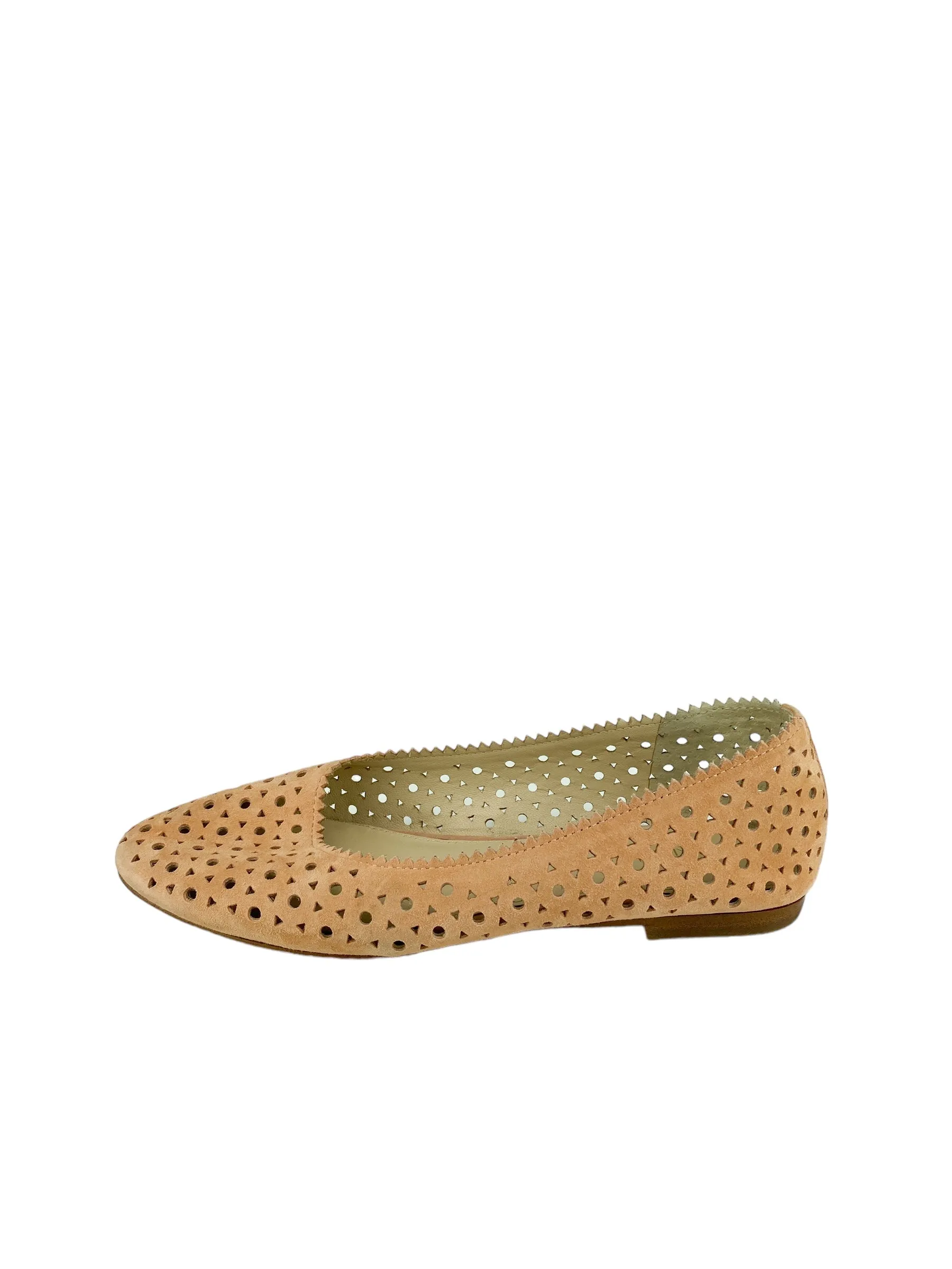 Botkier Women's Mandy Perforated Ballet Flats Blush Size 8.5