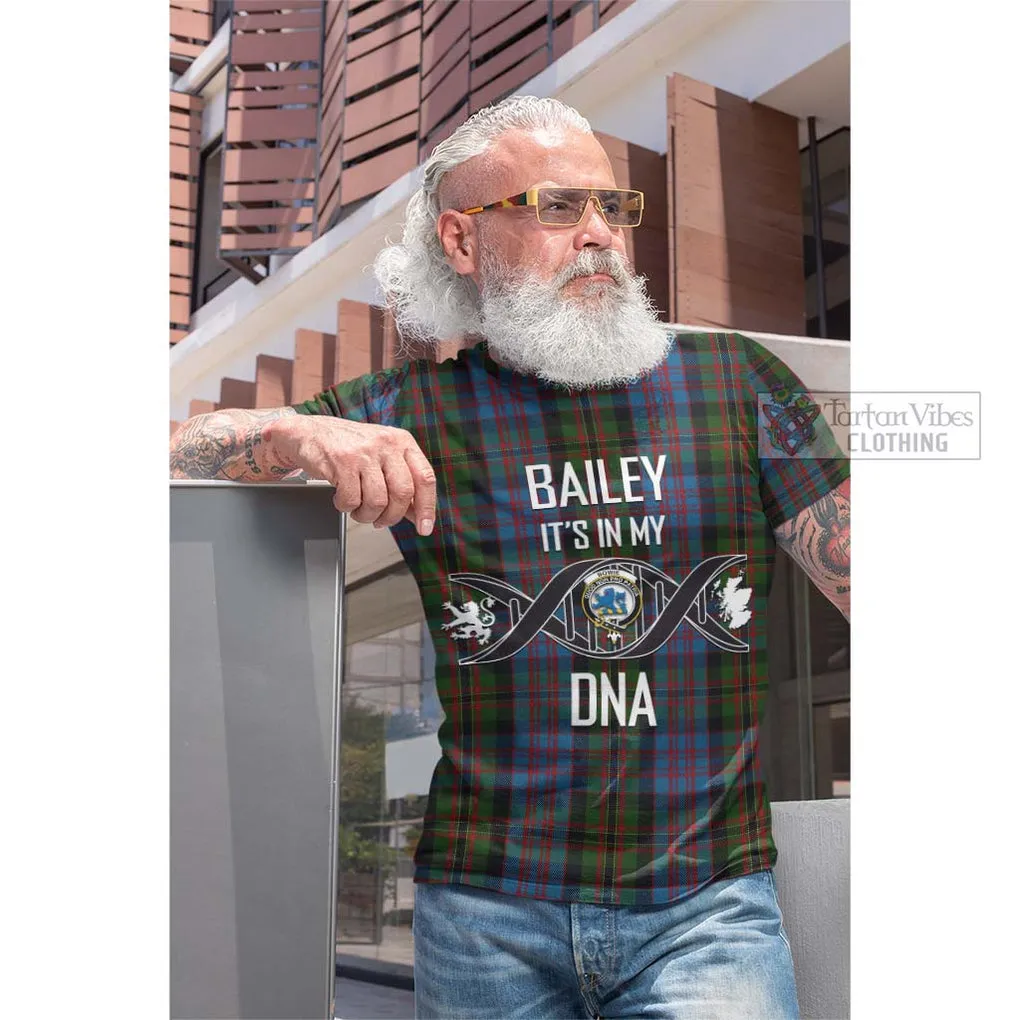 Bowie Tartan Cotton T-shirt with Family Crest DNA In Me Style