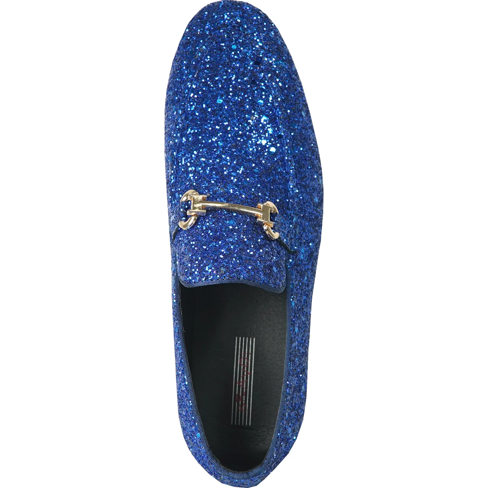 BRAVO Men Dress Shoe PROM-2 Loafer Shoe for Prom & Wedding BLUE