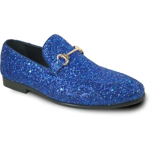 BRAVO Men Dress Shoe PROM-2 Loafer Shoe for Prom & Wedding BLUE