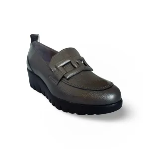 C33303 Pewter Loafer Wedge