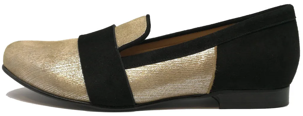 Gabrielle Gold Loafers