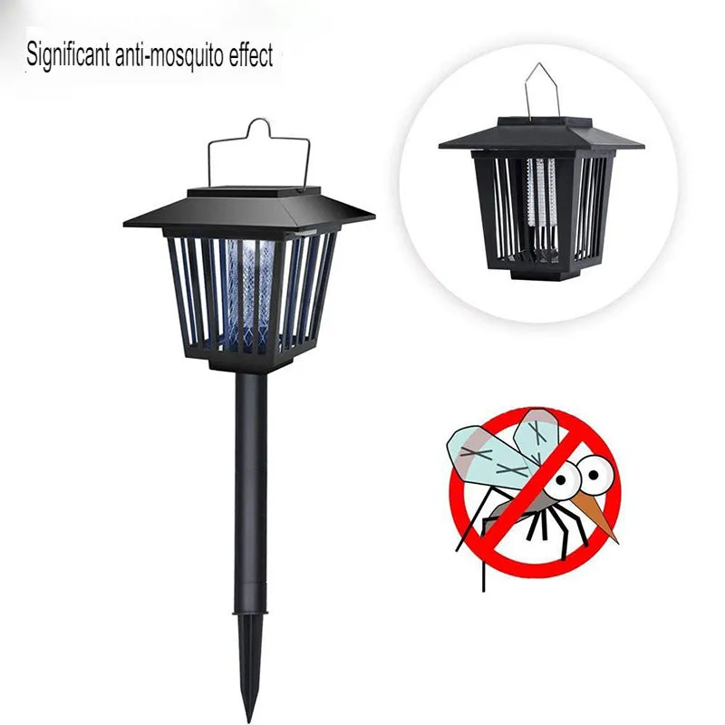 Garden Lamp Solar Retro Outdoor Mosquito Trap Lamp Courtyard Mosquito Trap Garden Rainproof In-Ground Lawn Lamp