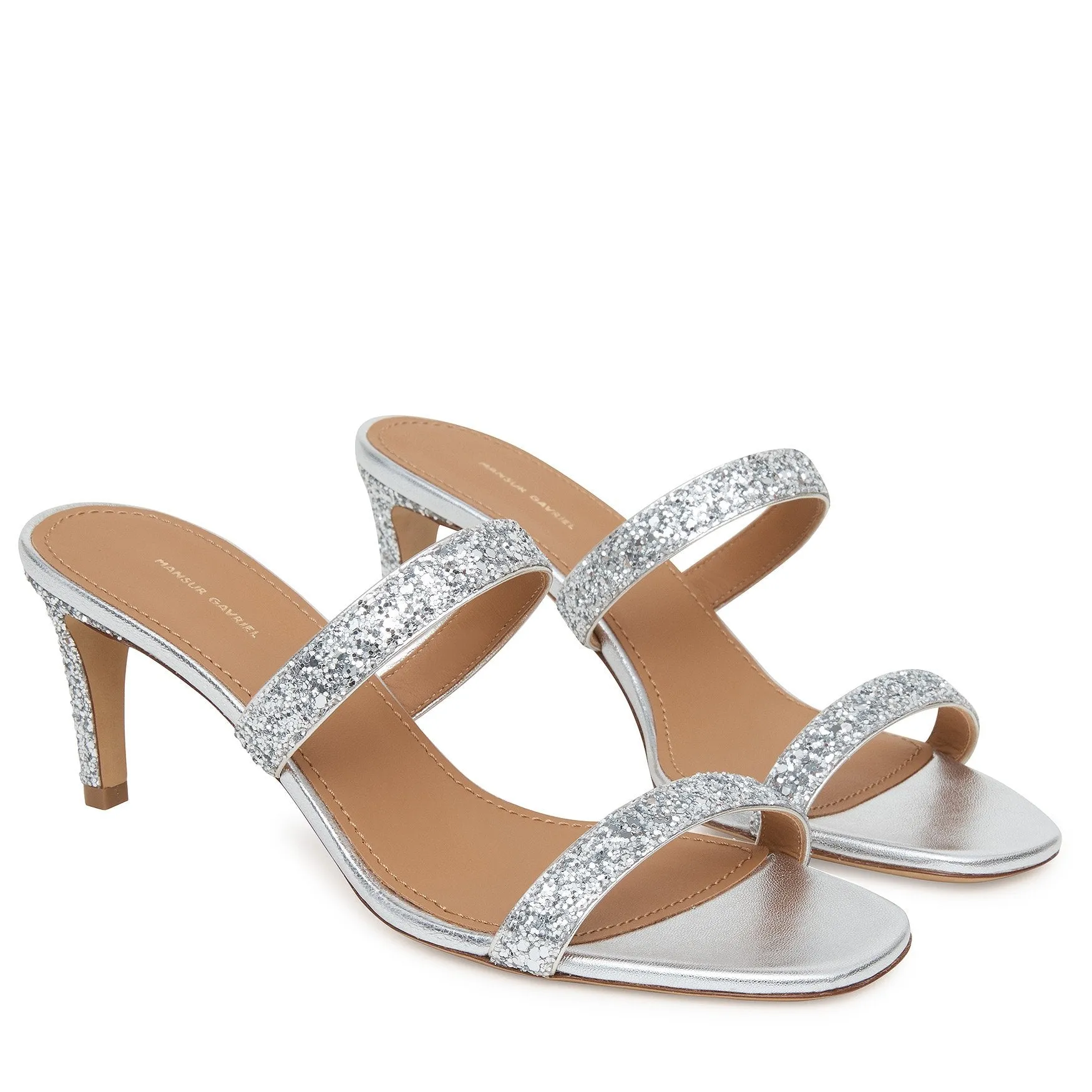 Glitter Fino Sandal - Silver