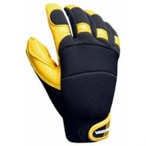 Goatskin Hybrid Gloves, Polyurethane Reinforced, XL