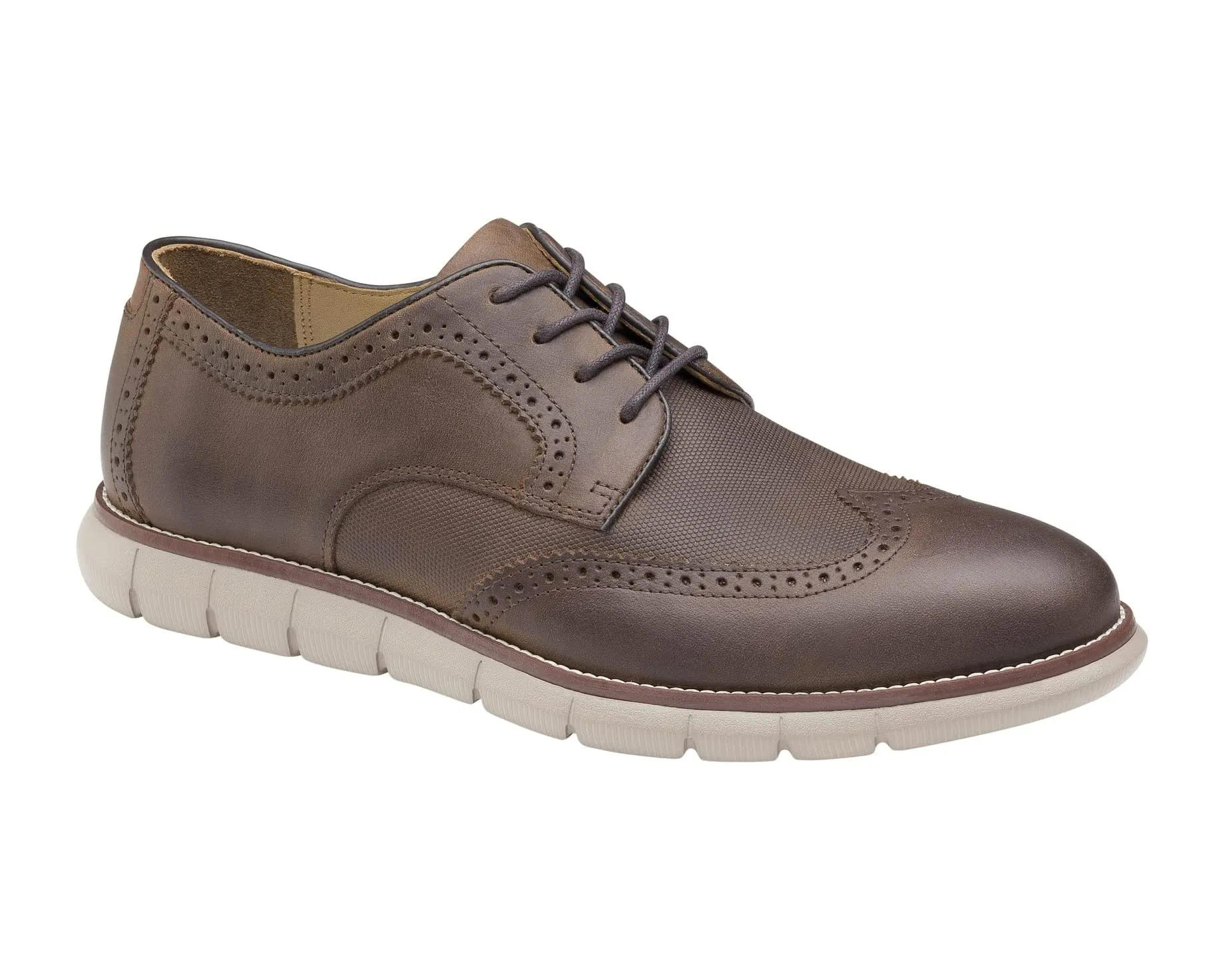 Holden Embossed Wing Tip Johnston & Murphy Oxfords, brown