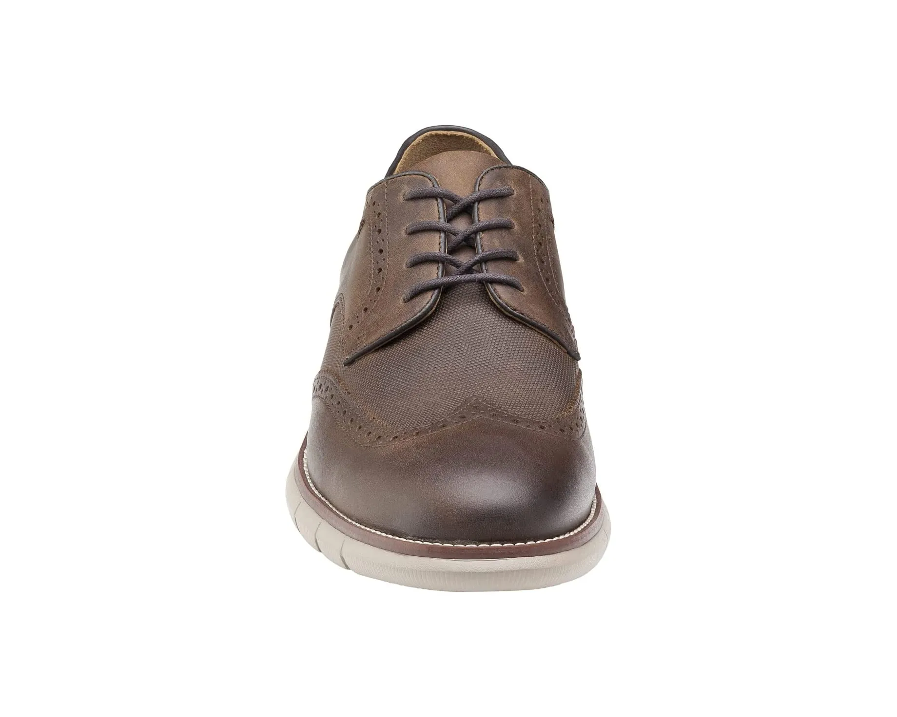 Holden Embossed Wing Tip Johnston & Murphy Oxfords, brown