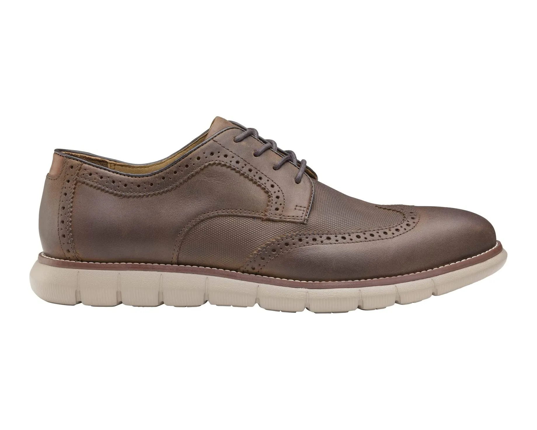 Holden Embossed Wing Tip Johnston & Murphy Oxfords, brown