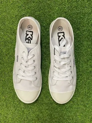 Kappa white ladies canvas trainers