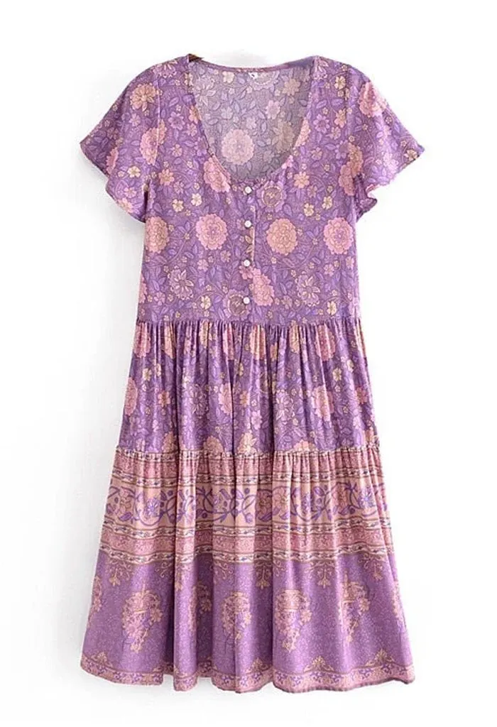 Lavender Field Mini Dress