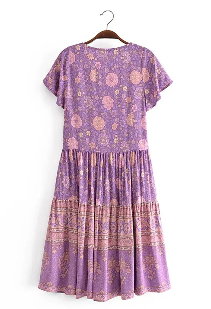 Lavender Field Mini Dress