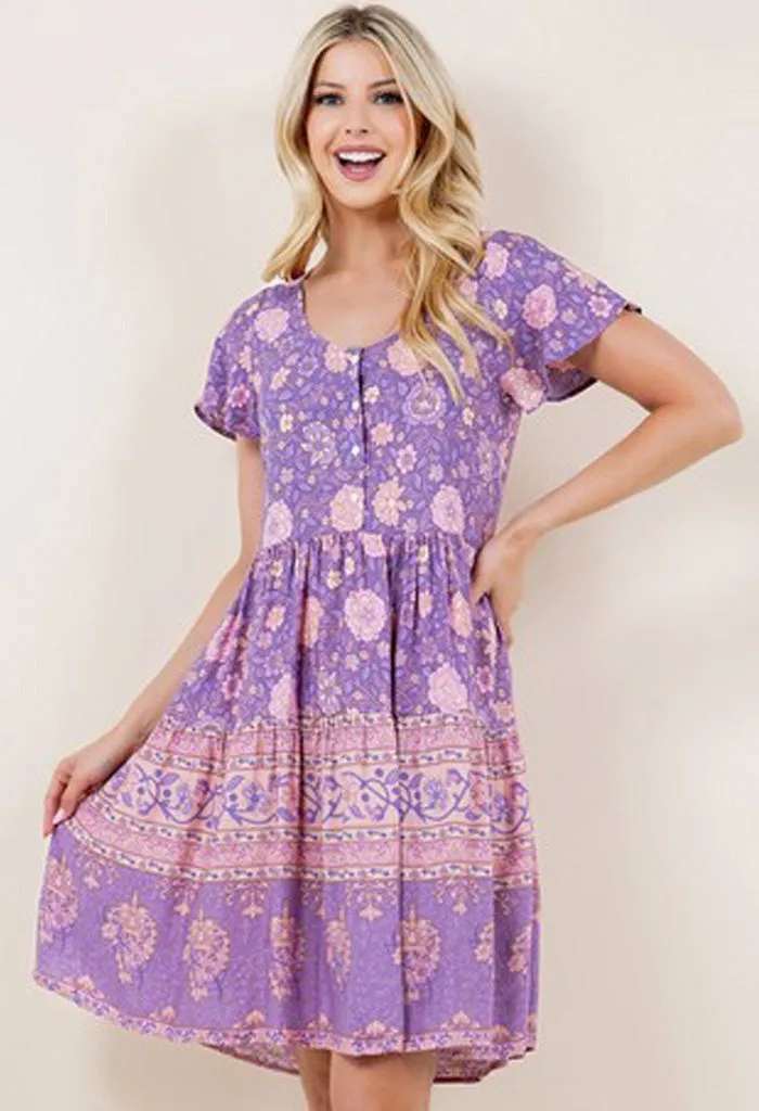 Lavender Field Mini Dress