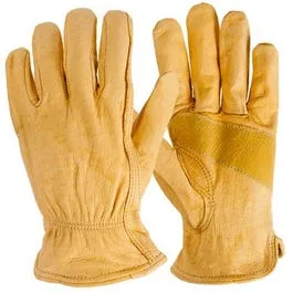 Leather Work Gloves, Premium Cowhide, Men's Large