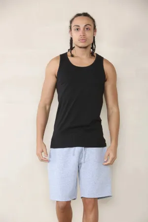 Loose Fit Jersey Short - Grey Marl For Men