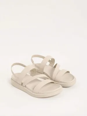 LUNA BLU Beige Strappy Sandals