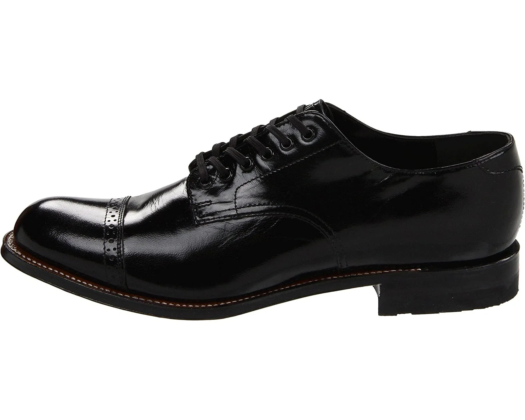 Madison (Cap Toe) Stacy Adams Oxfords, black