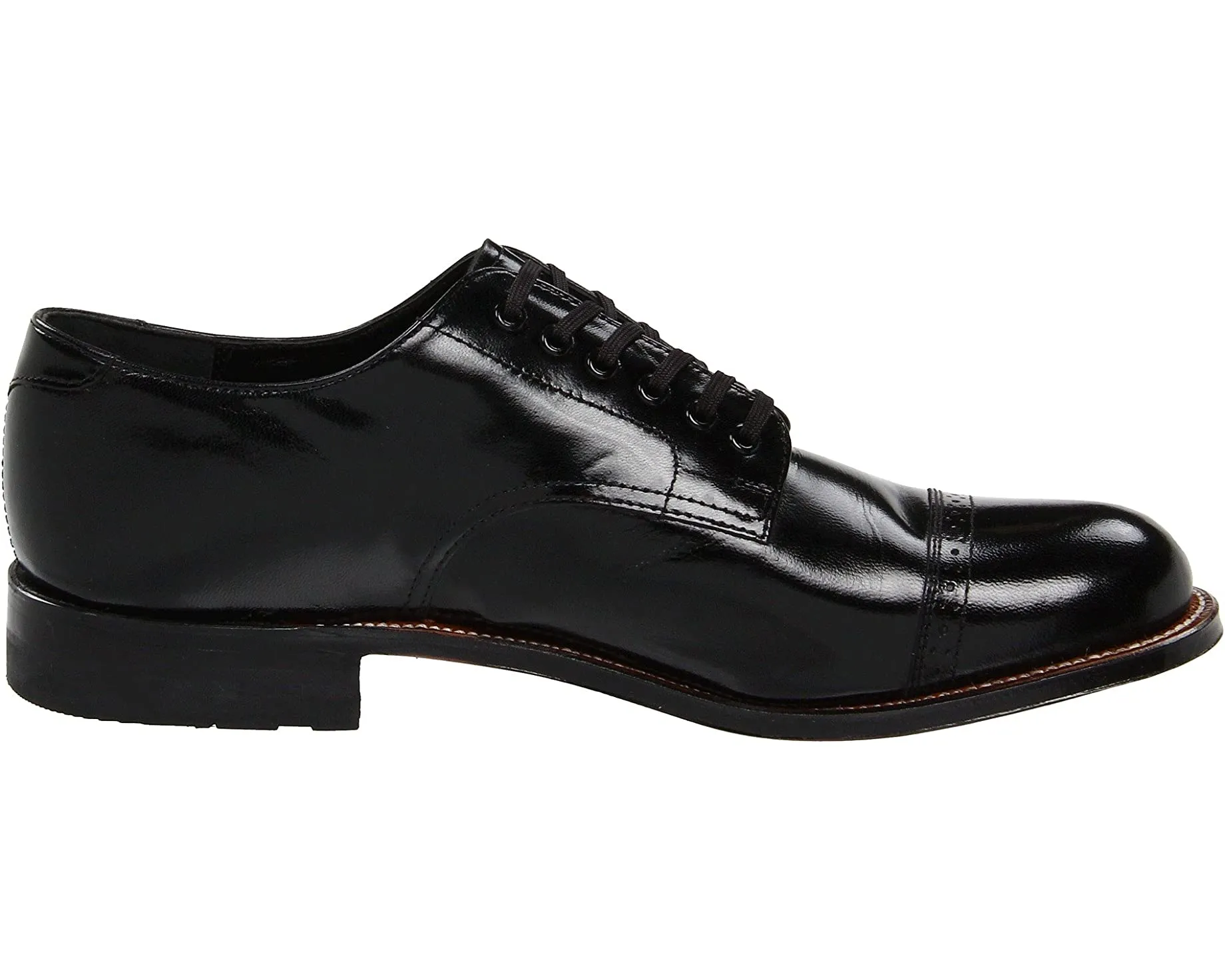 Madison (Cap Toe) Stacy Adams Oxfords, black