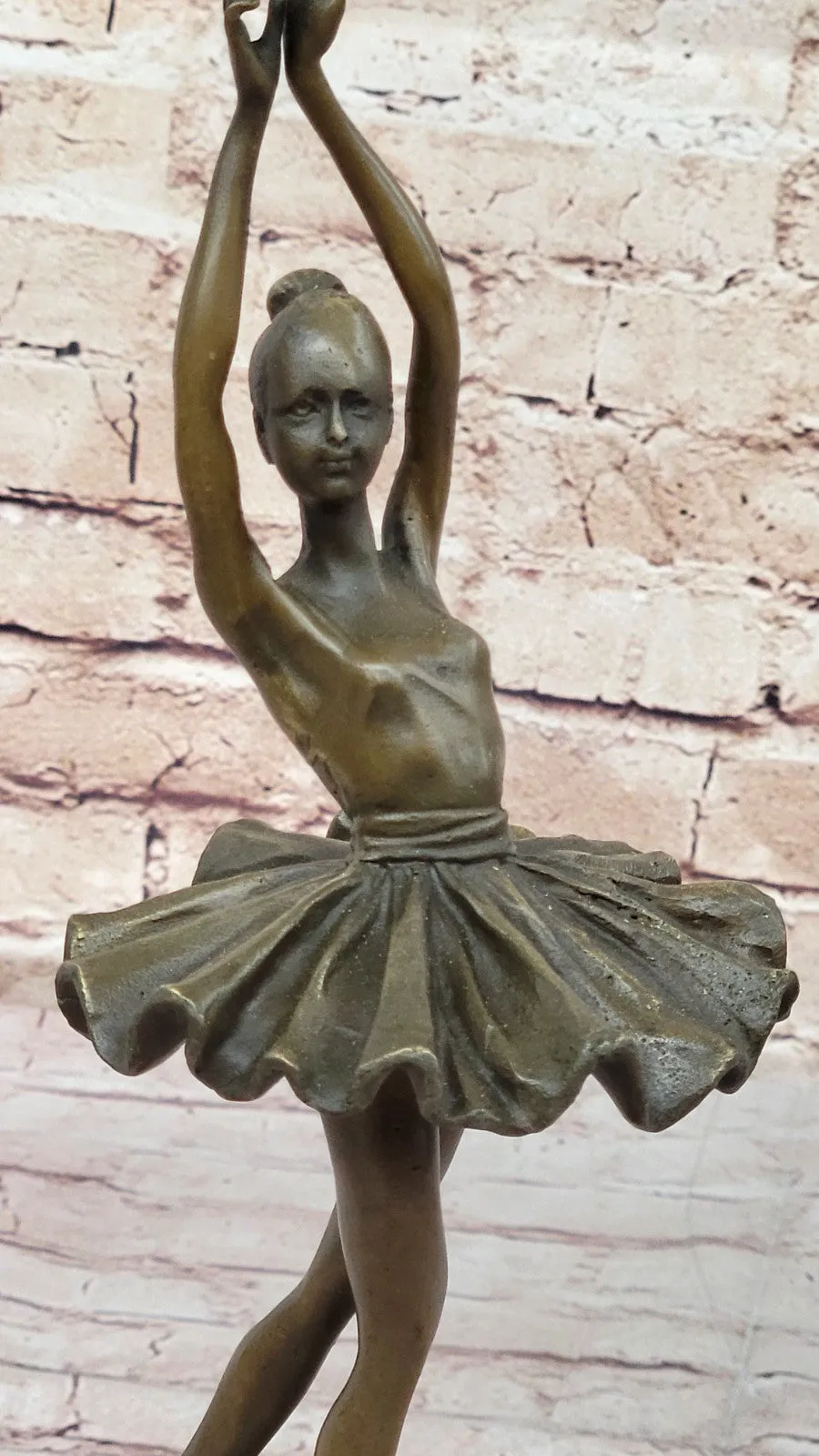 Miguel Lopez (Milo) Artwork: Genuine Bronze Prima Ballerina, Home Office Decor