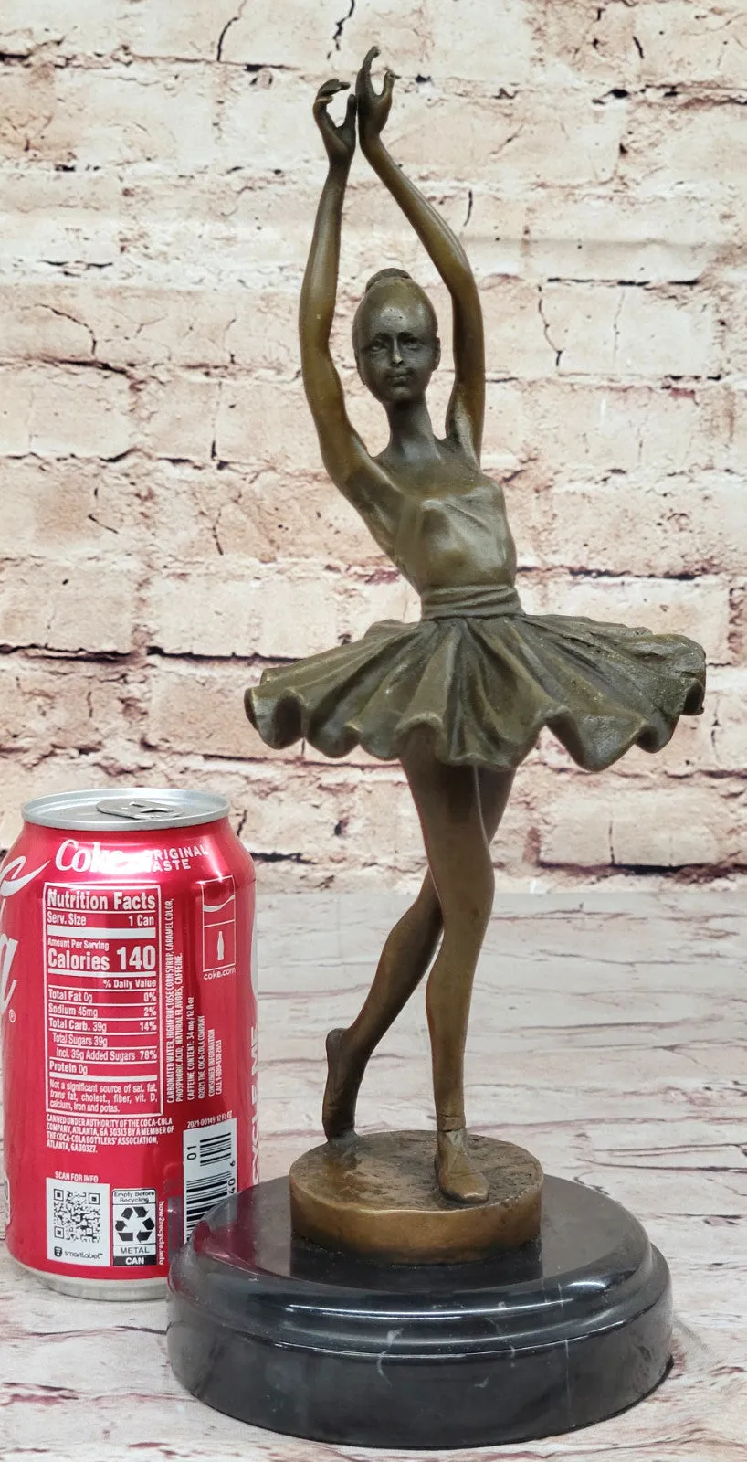 Miguel Lopez (Milo) Artwork: Genuine Bronze Prima Ballerina, Home Office Decor