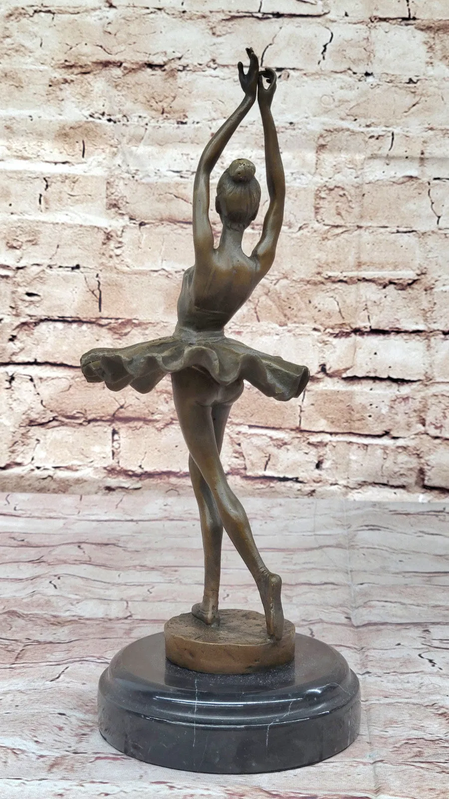 Miguel Lopez (Milo) Artwork: Genuine Bronze Prima Ballerina, Home Office Decor