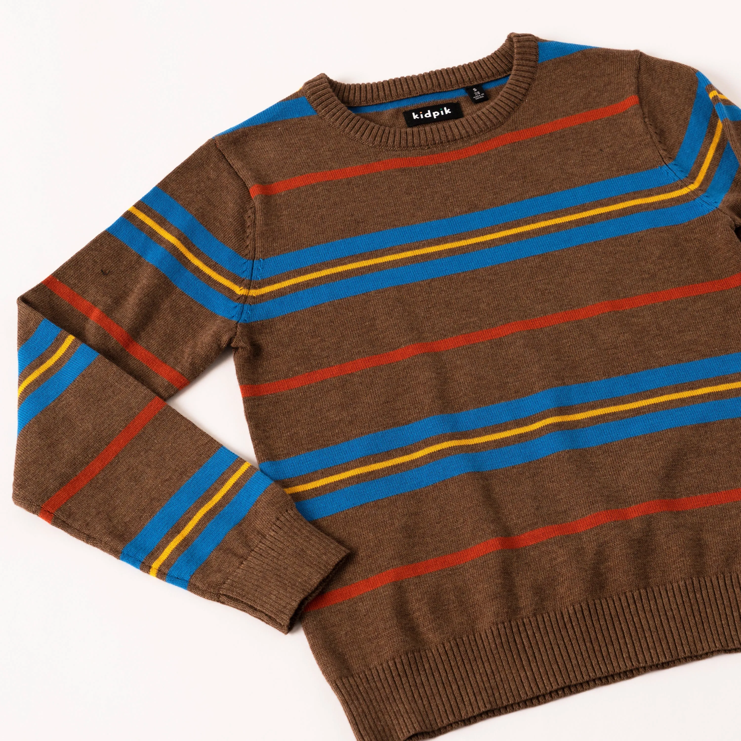 Multi Stripe Crewneck Sweater