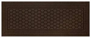 Multy Home 1005046 Embossed Mat, 5 ft L, 2 ft W, 0.16 in Thick, Andor Pattern, Polyester Rug, Black :EA: QUANTITY: 1