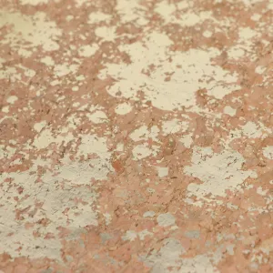 Natural Gold Splatter Cork Fabric