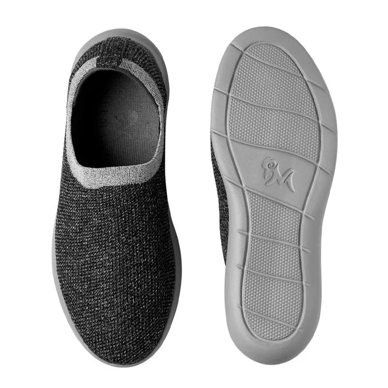 Neeman's ReLive Knit Slip On Sneakers | Grey Melange | Light-Weight & Comfortable