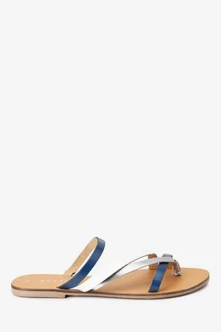 Next Navy Strappy Girls / Womens Sandals