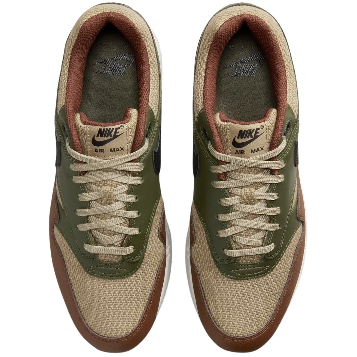 Nike Men's Air Max 1 Essential Premium Neutral Olive/Cargo Khaki/Cacao Wow/Black